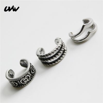 【YF】 UVW227 2pc Fashion 316L BohoEarrings Non-Piercing Ear Bone Clip On Earring for Women Fake Cuff Helix Tragus Piercing Jewelry