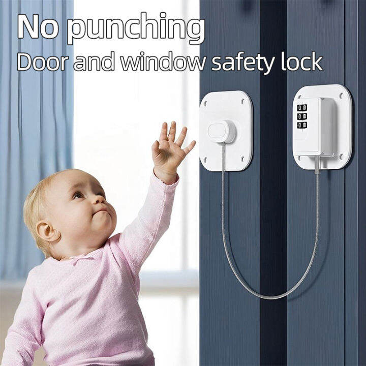 Hasp Lock Cabinet Door Lock with Password Keyless Door Security Slide ...