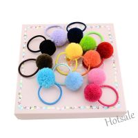 【hot sale】☌❀ C05 1 PCS Girls Hairball Headband Lovely Kids Rubber Band Hair Band Accessories