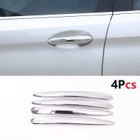 4PCS Chrome Car Door Handle Molding Trim Cover For BMW 5 Series G30 530li X3 X4 G02 2018-2020 Auto Door Decoration Strip