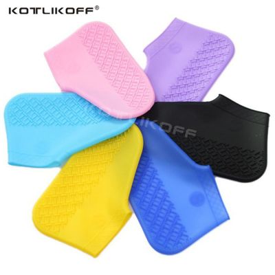 KOTLIKOFF Waterproof Shoe Cover Silicone Material Unisex Shoes Protectors Rain Boots for Indoor Outdoor Rainy Days Reusable Shoes Accessories