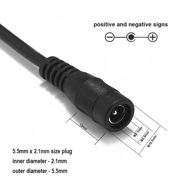 dc-12v-male-female-connector-cable-5-5mm-2-1mm-power-plug-wire-2pin-pigtail-connect-cord-for-led-strip-light-cctv-camera-router-wires-leads-adapters