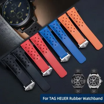 Tag rubber watch online strap