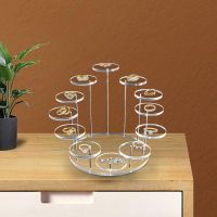 Acrylic Display Stand Cupcake Shelf Multi-layer Round Cake Dessert Jewelry Ring Display Stand Rack Decorative Shelves