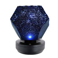 LED Projection Lamp 3 Colors Rotating Play Starry Sky Projection Lights Bedroom Stars Romantic Starry Lights USB Type Lamp