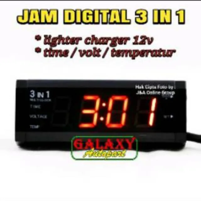 Car Clock Jam Digital Mobil Universal Lighter Lazada Indonesia