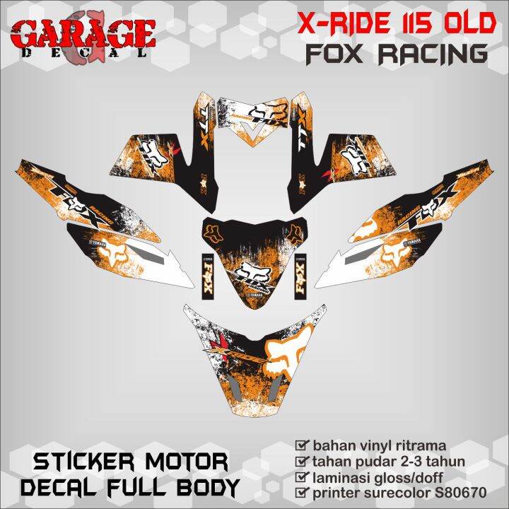 Decal X Ride Full Body Sticker X Ride Full Body Decal Sticker X