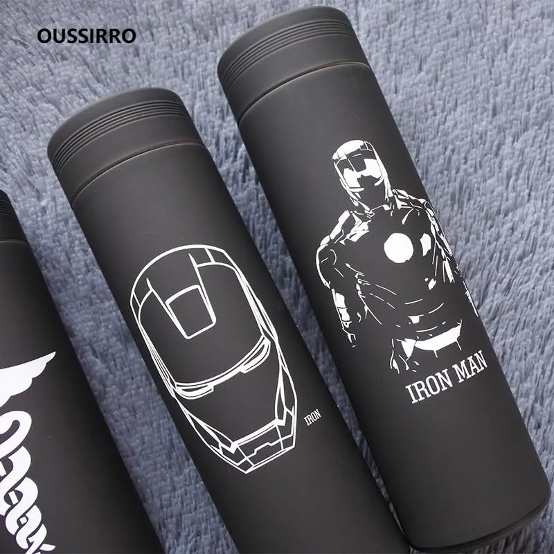 OUSSIRRO Iron Man Avenger Super Hero Stainless Steel Thermos Cup