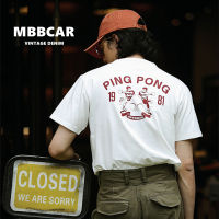 MBBCAR 2023ผู้ชายสำหรับวัยรุ่นฤดูร้อน,พิมพ์ลายคอกลมผ้าฝ้ายหนาทำจากผ้าฝ้ายสีกากีย้อนยุคเรียบๆแขนสั้นสำหรับเด็กผู้ชาย