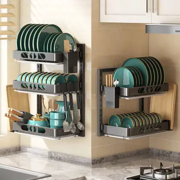 2023 Year New AOLIVIYA Kitchen Dish Storage Rack Countertop Wall