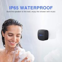 H7JF Shower Speaker Waterproof Outdoor Bluetooth Speaker with Suction Cup Portable Mini Wireless Speaker Stereo Sound