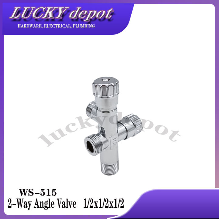 ANGLE VALVE 2-WAY M1/2 X M1/2 STAINLESS STEEL – CBK Hardware