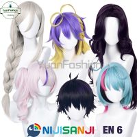 [คลังสินค้าพร้อม] NIJISANJI Vtuber ILUNA EN Phase 6 Aia Aster Kyo Maria Ren Scarle Cos วิกผม QC7311405