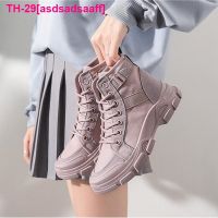 asdsadsaaff Botas curtas de lona feminina sapatos caminhada respiráveis botas leves cano alto tubo antiderrapante ไม่เป็นทางการ outono 2023