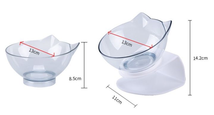 ชามอาหารรูปแมว-ชามอาหารแมว-ชามข้าวแมว-ชามหลุมพร้อมฐาน-วัสดุเกรดพรีเมี่ยม-แข็งแรงทนทาน-ราคาถูก