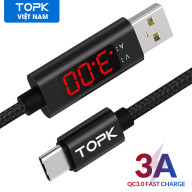 Cáp sạc TOPK USB - Type-C AC27 sạc nhanh 3A dùng cho Samsung Xiaomi Huawei giá tốt - INTL - Phân phối bởi TOPK VIỆT NAM thumbnail