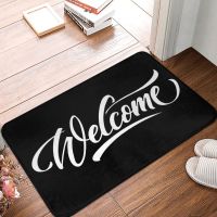 Welcome Letter Doormat Bedroom Modern Polyeste Entrance Home Carpet Anti-slip Floor Rug Floor Mat Foot Pad