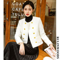 RULINWOODS แจ็กเก็ต MODE Korea มาใหม่ล่าสุดหรูหราสำหรับผู้หญิง