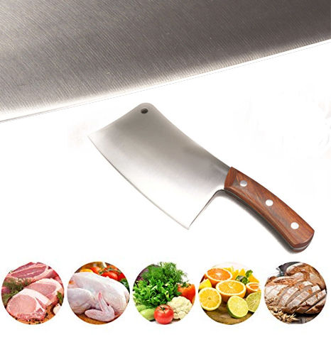 Big Bone Knives Chopping Knife 835g Stainless Steel Cleaver 5mm Blade  Chopping Kitchen Knives Cutting Pork Bone 4Cr13mov Cutlery