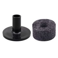 24PCS Cymbal Stand 25mm Felt Washer + 6PCS Cymbal Sleeves Replacement for Shelf Drum Kit