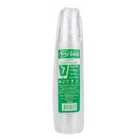 แก้ว  EPP  7 oz.  PPN  เกล็ดแก้วสเต็พ  ใส  (50ชิ้น/แถว)  หยกออนไลน์