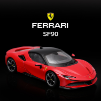 ?ส่งภายใน24ชม?โมเดลรถ รถโมเดลเหล็กDiecast Model Car Bburago Ferrari SF90 （1：24）