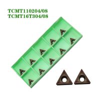 TCMT110204 TCMT110208 TCMT16T304 TCMT16T308 LF6118 คาร์ไบด์แทรกเครื่องมือกลึงภายนอก CNC Lathe TCMT Blade สําหรับสแตนเลส