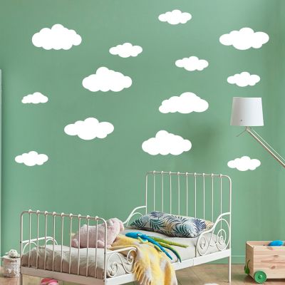 6/14/17pcs Clouds Vinyl Wall Stickers Children Room Boy Bedroom Decal Murals pvc