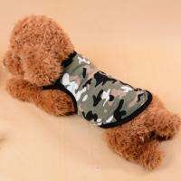 Pet Dog Vest Summer Cloth Camouflage Army T-shirt Cotton Sportswear Cat Costume