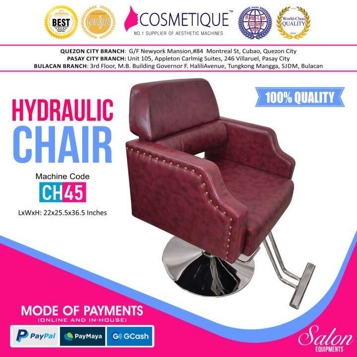 Salon chair hydraulic chair stainless arm Salon Equipment Barbers