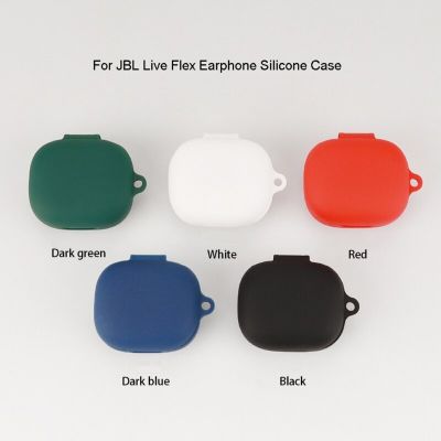 Earphone Protective Cover Fit For JBL Live Flex Housing Bluetoothcompatible Headset Silicone Shockproof Shell Protector Wireless Earbud Cases