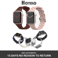 Hoyelo Silicone WatchBand Strap for Apple Watch Series 7 6 SE 1 2 3 4 5 38mm 40mm 42mm 44mm 41mm 45mm