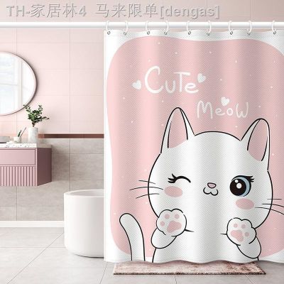 【CW】卍♗  Shower Curtain Cartoon Pattern Polyester Accessories Cortina