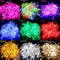 10M 100LEDs LED String Light AC220V AC110V 9สี Festoon โคมไฟกันน้ำกลางแจ้ง Garland ปาร์ตี้วันหยุดตกแต่งคริสต์มาส