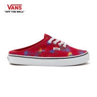 VANS AUTHENTIC MULE - (OVERSPRAY) RACING RED/TRUE WHITE รองเท้า ผ้าใบ VANS ชาย หญิง