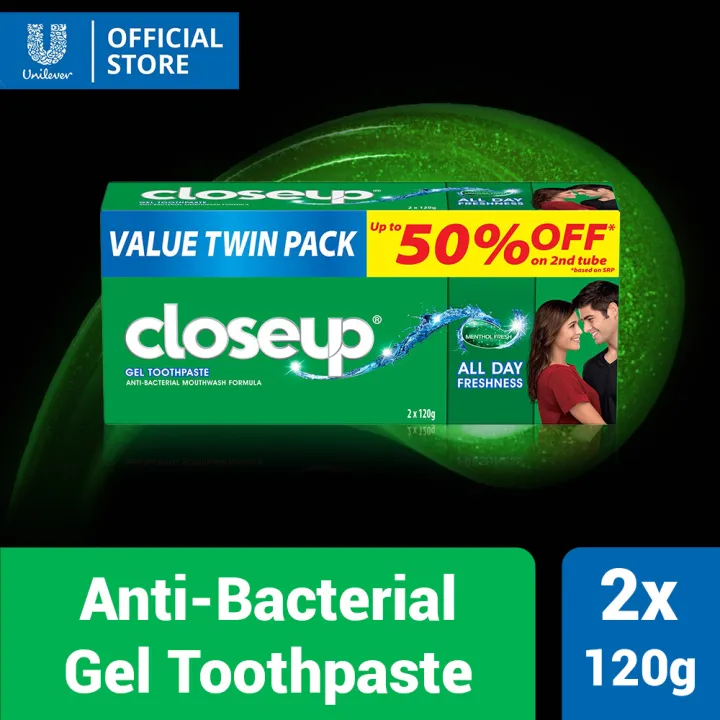 Closeup Antibacterial Menthol Toothpaste Menthol Fresh for Good Oral
