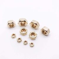 DIN934 Brass Hex Nut Hexagon Nuts M1 M1.2 M1.4 M1.6 M2 M2.5 M3 M3.5 M4 M5 M6 M7 M8