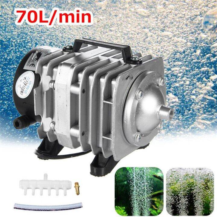 45W 220V Air Compressor Pump 70l/Min Oxygen Aquarium Fish Pond Compressor