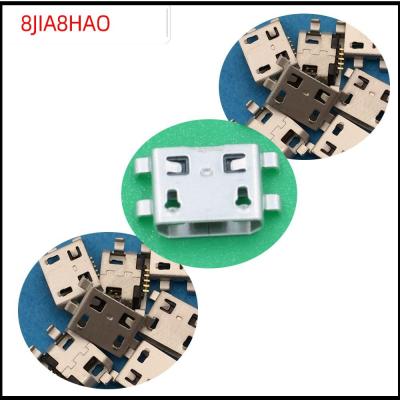 8JIA8HAO 10/20pcs ใหม่ แนวตั้ง ประเภท B หญิง แจ็คไมโคร USB Shen Board 0.8 PCB ซ็อกเก็ตประสาน ตัวเชื่อมต่อ