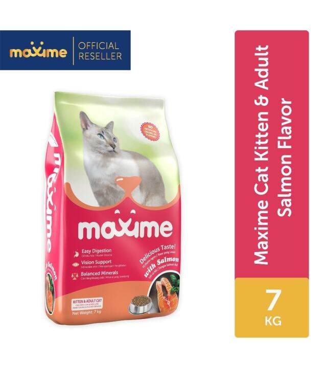 Maxime Dry Cat Food Kitten & Adult Salmon Flavor 7kg Lazada PH