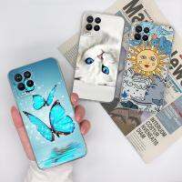 เคสโทรศัพท์สำหรับ Oppo Realme 8 Pro เคสป้องกันกล้องแฟชั่นยอดนิยมกันกระแทกทำจากซิลิโคนนิ่ม TPU รูปการ์ตูนกันกระแทกเคสกันกระแทกรูปแมวและผีเสื้อสำหรับ Realme 8Pro เคส Capa