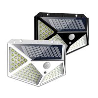 180 100 Led Solar Light Outdoor Solar Lamp with Motion Sensor Solar Led Light ABS Waterproof Garden 60 Li-ion Battery 3.7V IP65