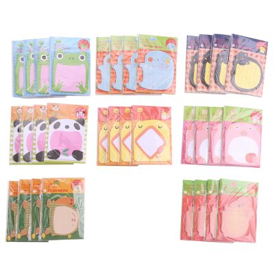 Cute Sticky Notes 640 Sheets (32 Pieces) Mini Animal Sticky Notes Set Funny Self Adhesive Memo Pad Colourful