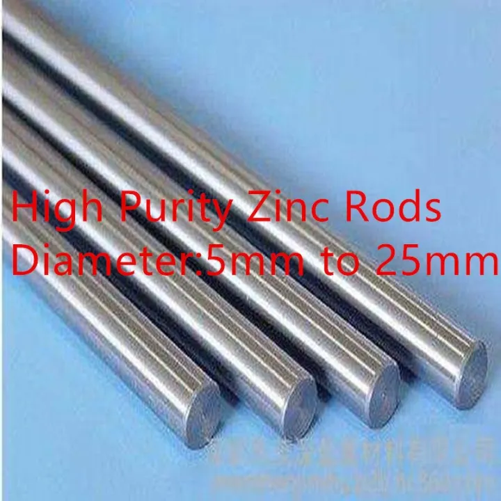 High Purity Zinc Rods Cathodic Protection Sacrificial Anode Rods Sea Water Coolers Anticorrosive