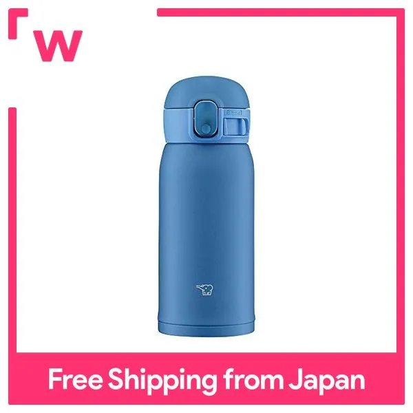 Zojirushi Water Bottle One-Touch Stainless Steel Mug Seamless 0.36L Blue Sm-wa36-aa, Size: 6.5