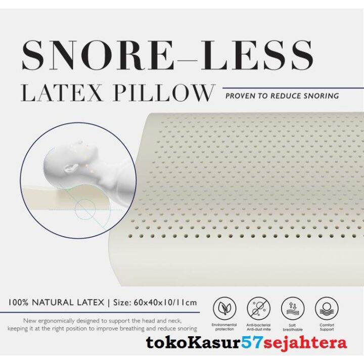 Natural Latex Pillow ERGO SNORELESS Dunlopillo Lazada PH