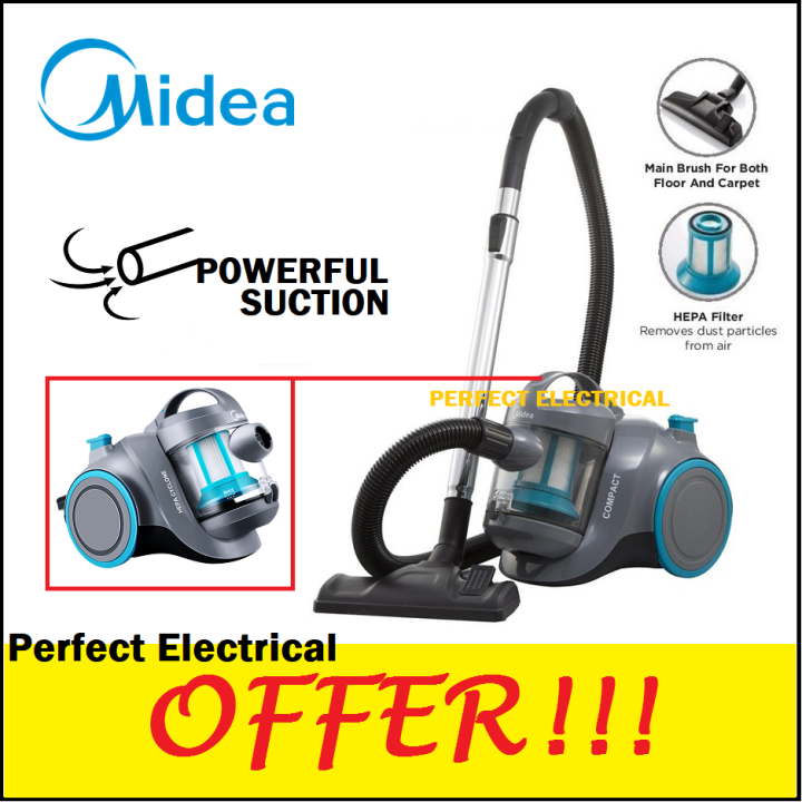 [Special] Midea 1000W bagless vacuum cleaner MVCV12KGR with HEPA
