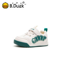 B.DuckDuck รองเท้าเด็กรองเท้ากีฬาเด็กผู้ชายสีขาวสำหรับเด็กผู้หญิง,รองเท้ากีฬาพื้นนุ่มใส่ได้ทั้งฤดูใบไม้ผลิและฤดูใบไม้ร่วงรองเท้าเด็ก