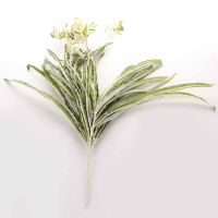 hyfvbujh✜ﺴ❃  65cm 5 Heads Artificial Wall Hanging Chlorophytum Fake Leaves Garden