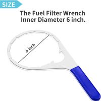 ‘；。【； 380134 382 Easy Grip- Fuel Filter Wrench Collar Vent Cover Wrench Replacement Plastic Handle 6Inch Inner Diameter Wrench